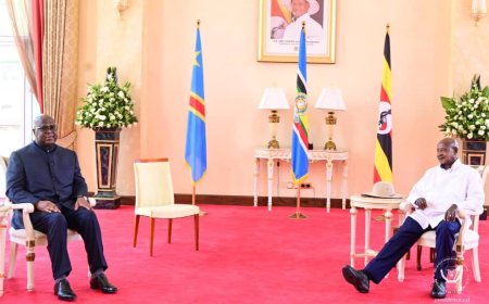 Fatshi à Entebbe pour une  visite de travail