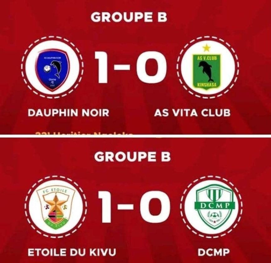 Illico ligue 1 : V Club et DCMP tombent à l'extérieur, Dauphin noir et Étoile du Kivu en patron à domicile