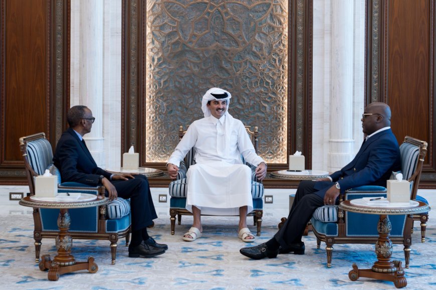 Rencontre trilatérale à Doha : les processus de Luanda et de Nairobi salués par Tshisekedi et Kagame