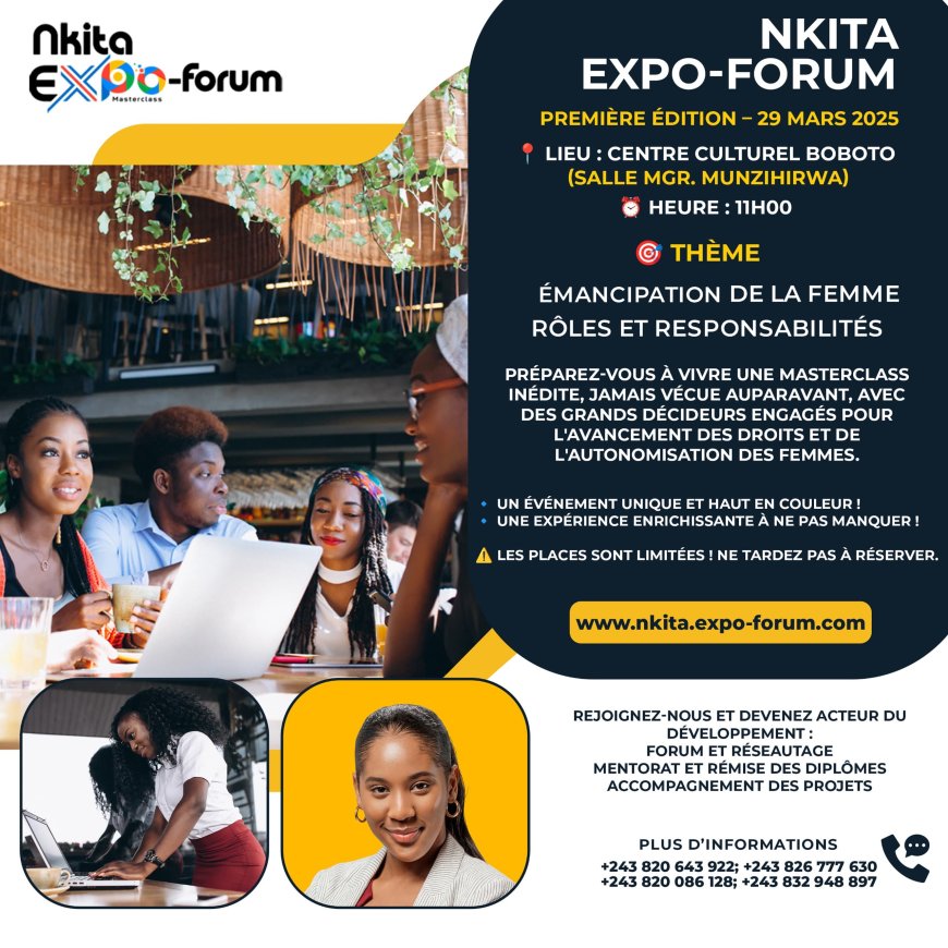 Kinshasa | NKITA EXPO-FORUM 1ère Édition : la femme au centre de son épanouissement