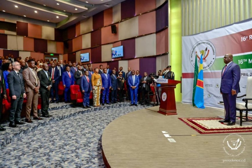 Félix Tshisekedi a dirigé la cérémonie d'inauguration de la seizième rencontre du conseil des ministres de la ZLECAF