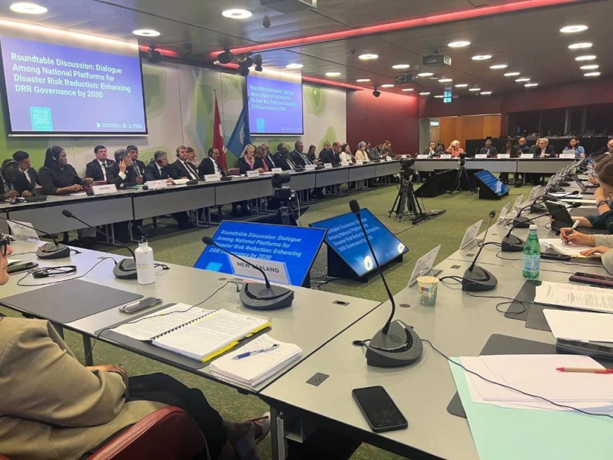 À Genève le VPM de l'intérieur J. Shabani a présenté les outils et mécanismes de la RDC dans la prévention et réduction des risques de catastrophes