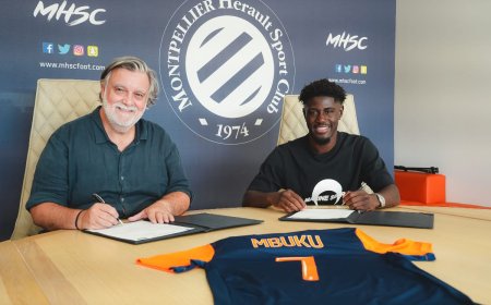 Ligue 1 : Nathanaël  Mbuku sous ses nouvelles couleurs de Montpellier