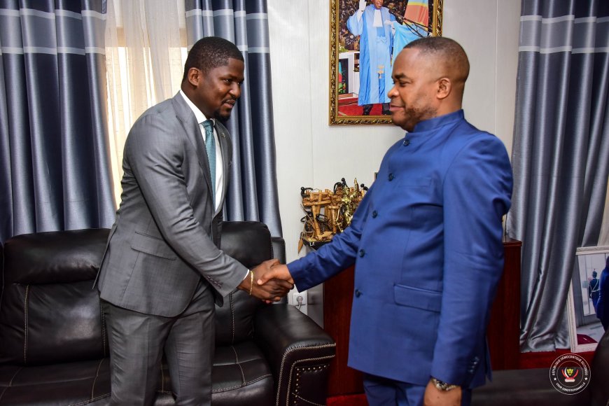 Réélection de D. KAMULETA  à la cour constitutionnelle : Jonathan David M’BOMBO félicite le président de cette institution