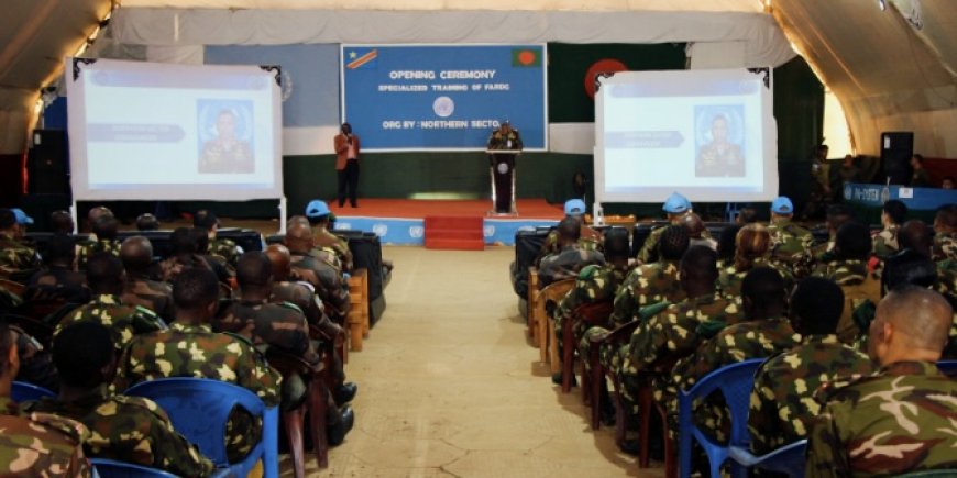 ITURI : 120 militaires des FARDC Débutent une formation spécialisée avec la MONUSCO à Bunia