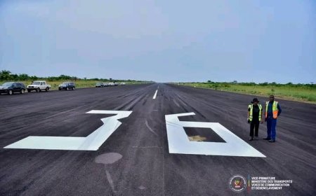 Inauguration de balisage lumineux de l’aéroport national de Mbandaka, désormais opérationnel 24h/24