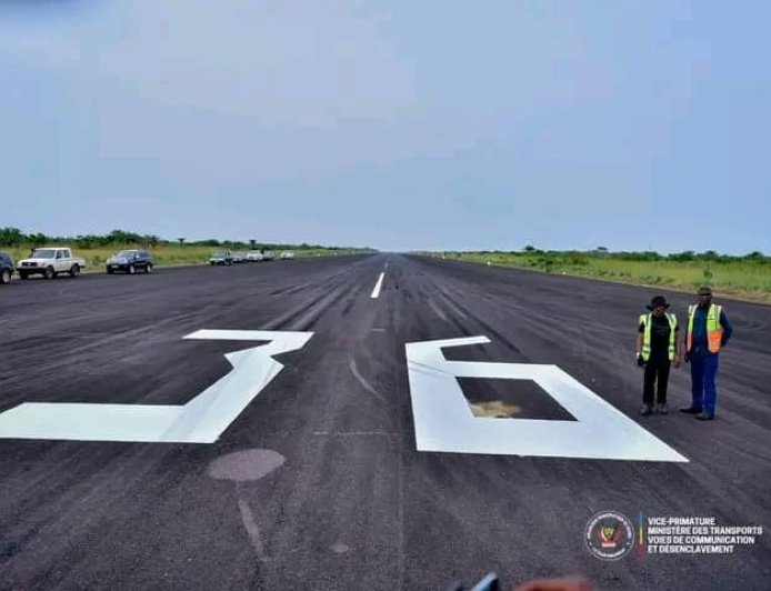 Inauguration de balisage lumineux de l’aéroport national de Mbandaka, désormais opérationnel 24h/24