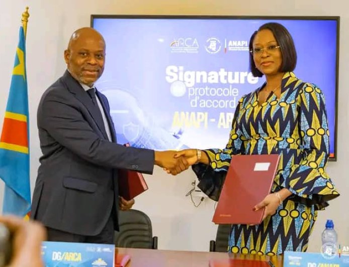 l'ANAPI et l'ARCA formalisent leur collaboration visant à renforcer la sécurisation des investissements en RDC