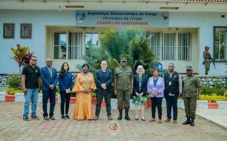 Ituri : le Gouverneur Luboya Johny  rencontre l'IRC pour renforcer l'aide aux déplacés