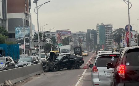 Kinshasa : un blessé grave après un accident sur le boulevard du 30 juin
