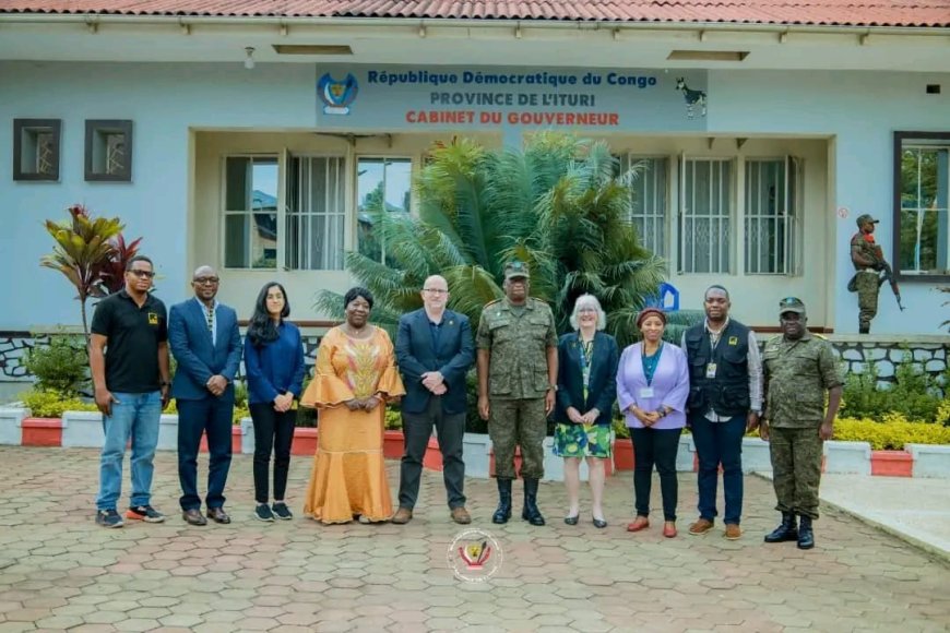 Ituri : le Gouverneur Luboya Johny  rencontre l'IRC pour renforcer l'aide aux déplacés