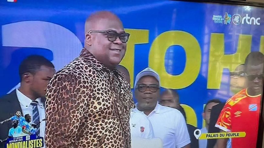 Kinshasa : entre ferveur populaire et sous-entendus politiques, Tshisekedi multiplie les annonces lors de l’hommage aux Léopards