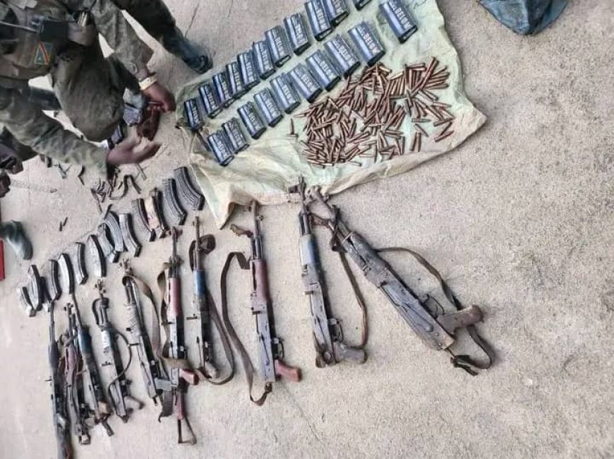 Ituri/Djugu : une cache d'armes de la CRP découverte par les FARDC à proximité de Lopa