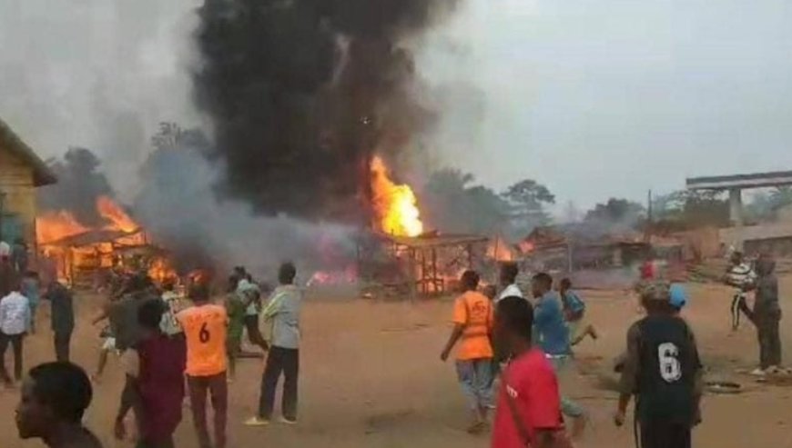 Ituri : un incendie meurtrier dans une station de fortune à Mambasa, un enfant perd la vie