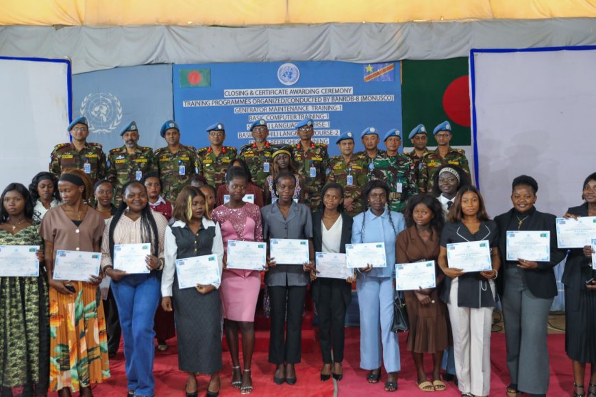 Bunia : 40 jeunes formés par la MONUSCO pour contrer le chômage et l'insécurité