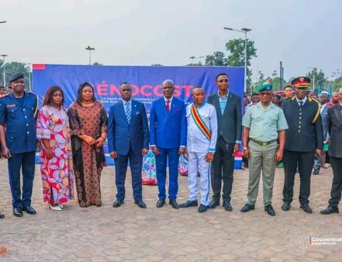 Kasaï Oriental : le gouverneur Jean-Paul Mbwebwa Kapo rend hommage aux victimes du GENOCOST