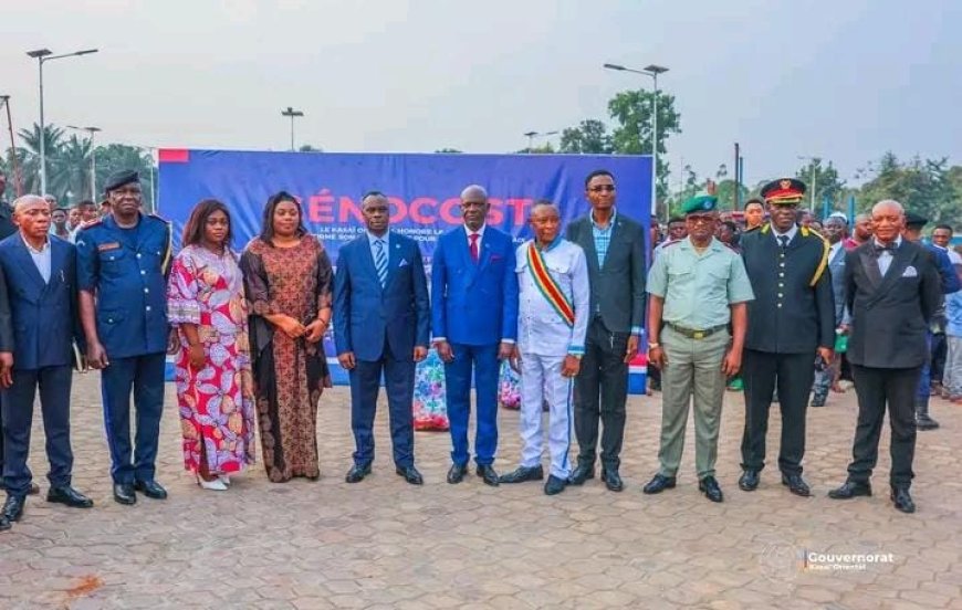 Kasaï Oriental : le gouverneur Jean-Paul Mbwebwa Kapo rend hommage aux victimes du GENOCOST